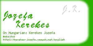 jozefa kerekes business card